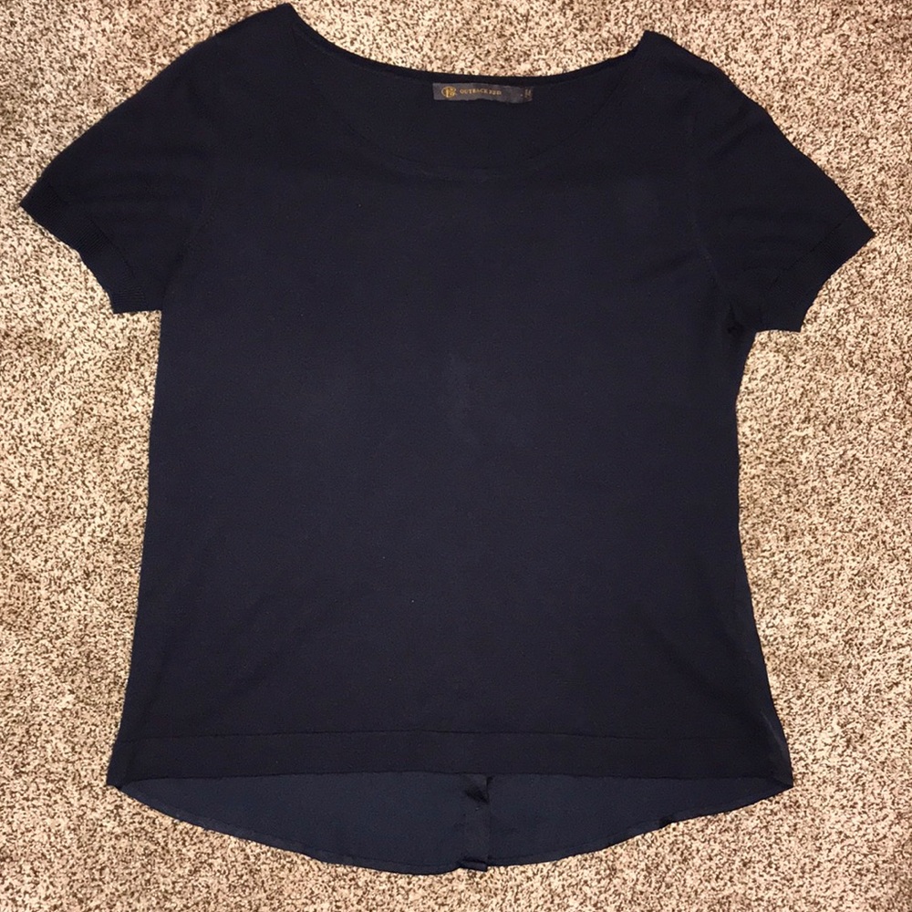 Navy top from The Limited